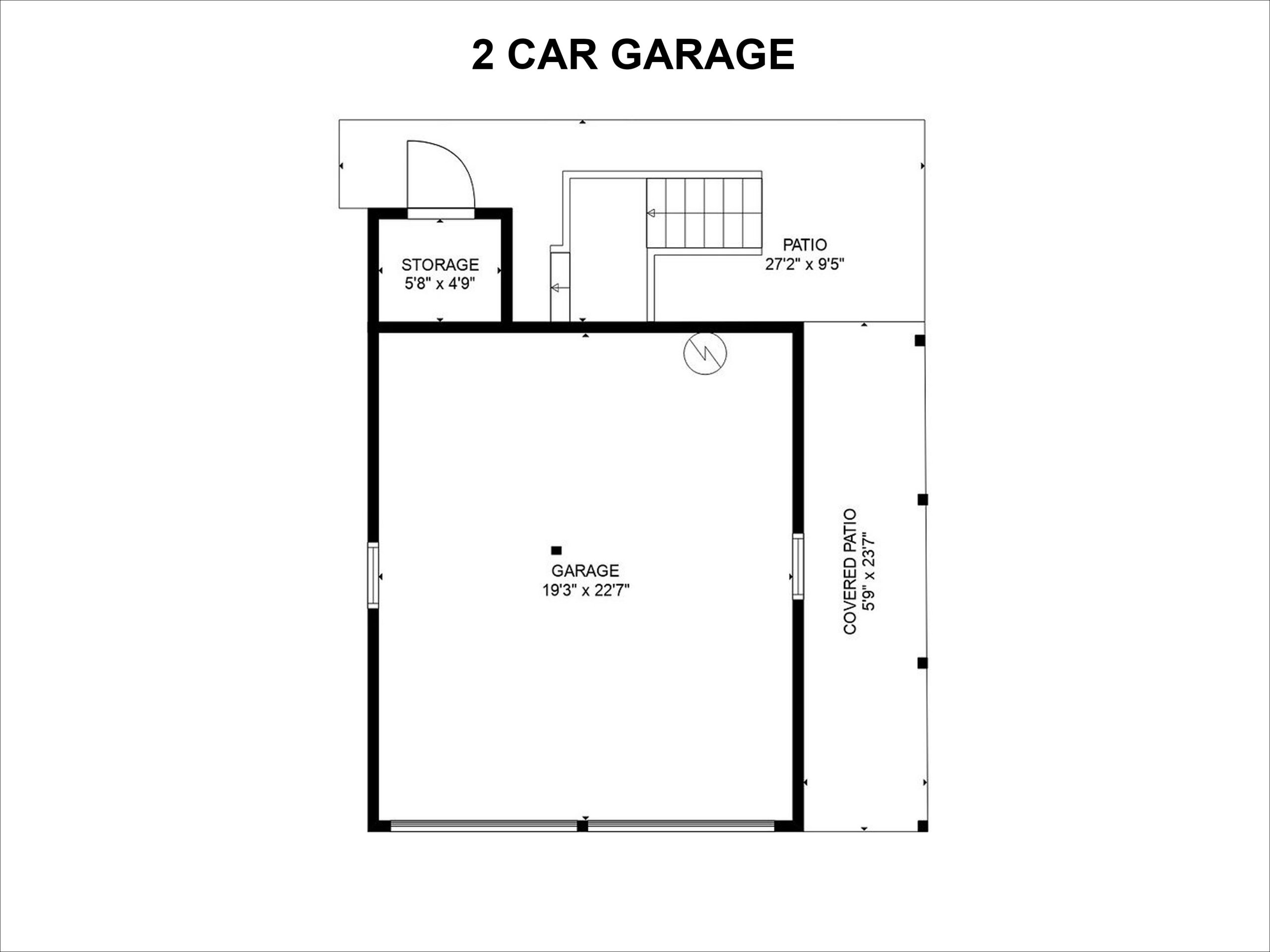 2 car garage